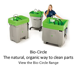Bio-Circle. The natural, organic way to clean parts. 